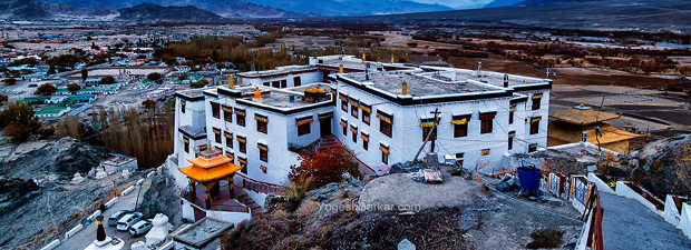 Spituk Buddhist Monastery in Jammu Kashmir, India