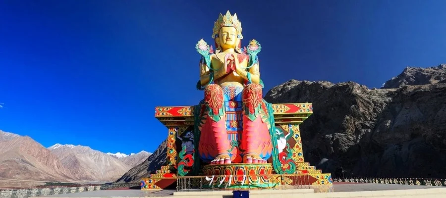 Mulbekh Buddhist Monastery in Spiti Valley H.P India