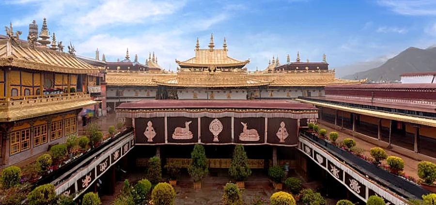 Jokhang Buddhist Temple Lhasa Tibet